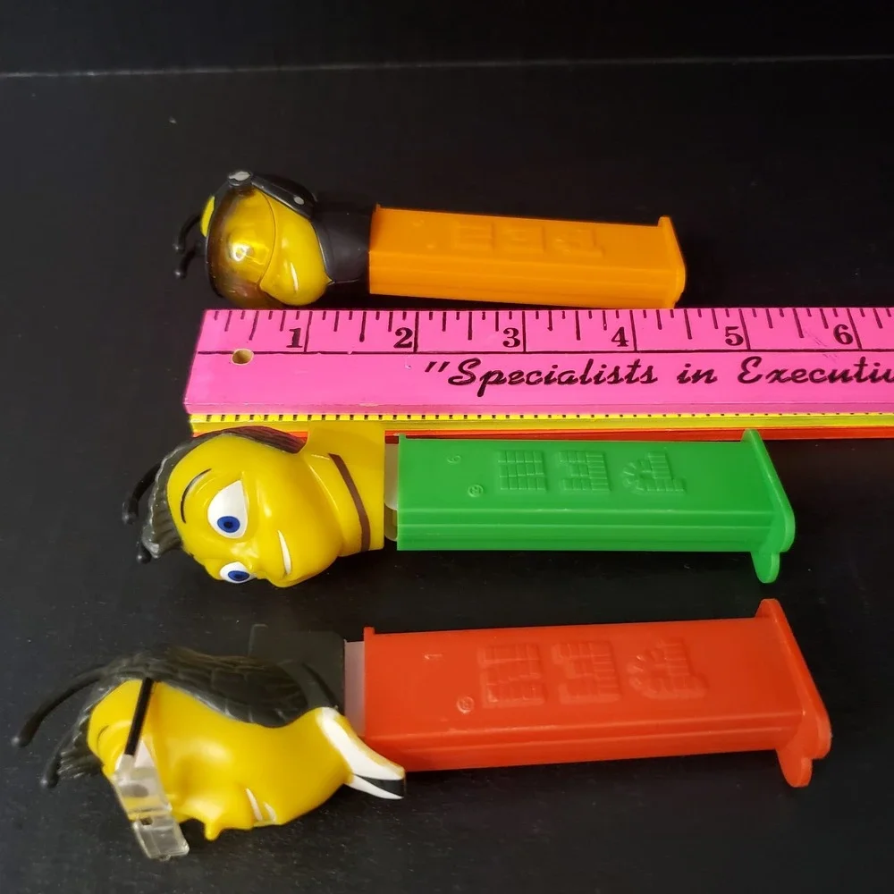 The Bee‎ Movie Pez Dispensers Lot Of 3 Barry Benson, Adam Buzz, Pollen Jock